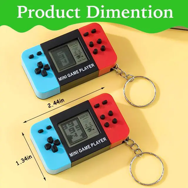Alt view image 5 of 7 - 20 Video Game Party Favors for Kids,Video Game Keychain Party Birthday Supplies,Goodies Bags Stuffer,Carnival Prizes,Treasure Box Toys
