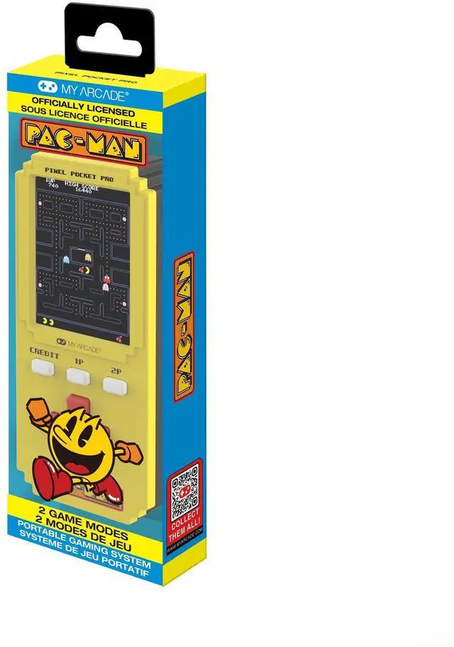 Main image of Pac-Man Pixel Pocket Pro: Pac-Man Video Game, Portable Keychain Arcade, Retro Gaming, Pacman Toys