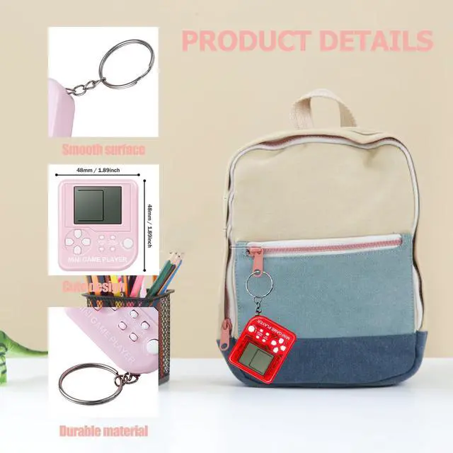Alt view image 3 of 7 - 24 Pack Video Game Party Favors for Kids Video Game Keychain Video Game Birthday Party Supplies