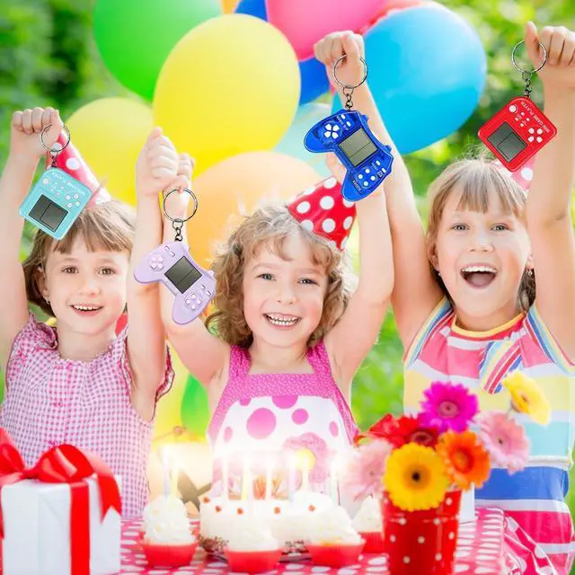 Alt view image 4 of 7 - 24 Pack Video Game Party Favors for Kids Video Game Keychain Video Game Birthday Party Supplies