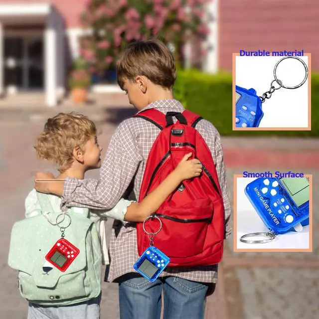 Alt view image 7 of 7 - 18Pcs Video Game Party Favors for Kids, Arcade Keychain, Bulk Party Supplies for Birthday, Goodies Bags Stuffer Classroom Prizes