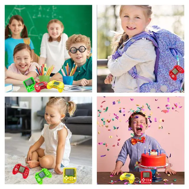 Alt view image 6 of 7 - 18Pcs Video Game Party Favors for Kids, Arcade Keychain, Bulk Party Supplies for Birthday, Goodies Bags Stuffer Classroom Prizes