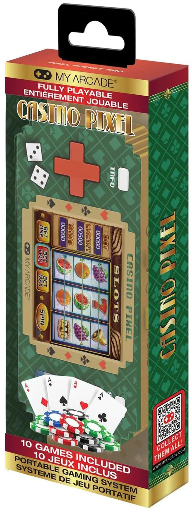Main image of Casino Pixel: Casino Video Game, Casino Games, Portable Keychain Arcade, Poker, Slot Machine