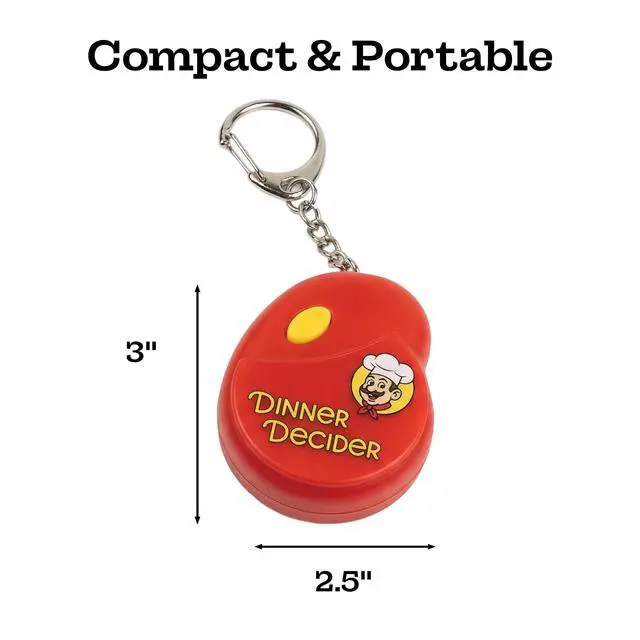 Alt view image 4 of 7 - Dinner Decider Electronic Keychain Food Decision Dice for Couples & Families | Date Night Electronic Dice Game with 20 Dinner Options | Fun Novelty Gift, Whats For Dinner, What to Eat Decider