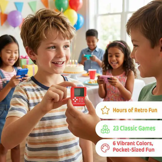 Alt view image 3 of 6 - 12Pcs Video Game Birthday Party Favors Keychains for Kids, School Parties & Video Game Themed Events