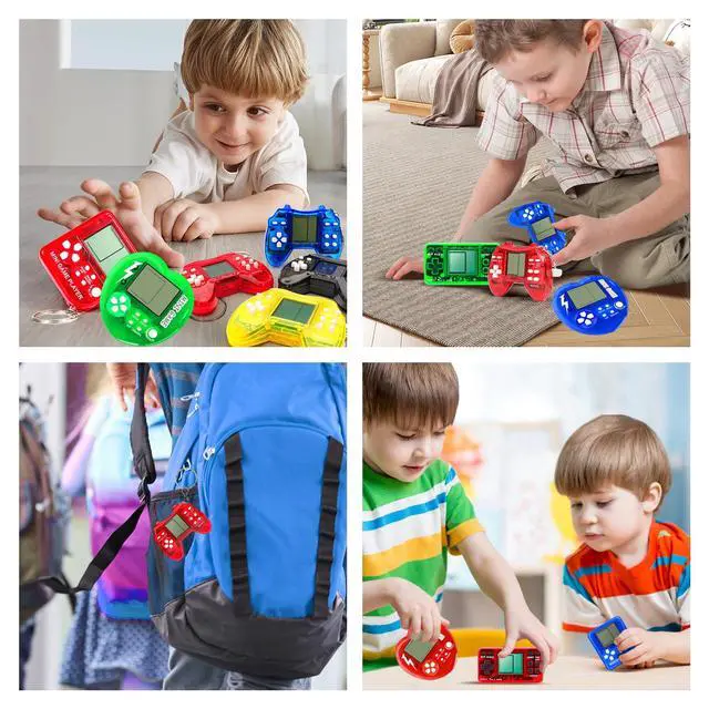 Alt view image 7 of 7 - 12Pcs Video Game Party Favors, Valentines Day Gifts Mini Video Game Birthday Decorations Game Keychains, Return Gifts for Birthday Party Supplies for Kids Classroom Prizes