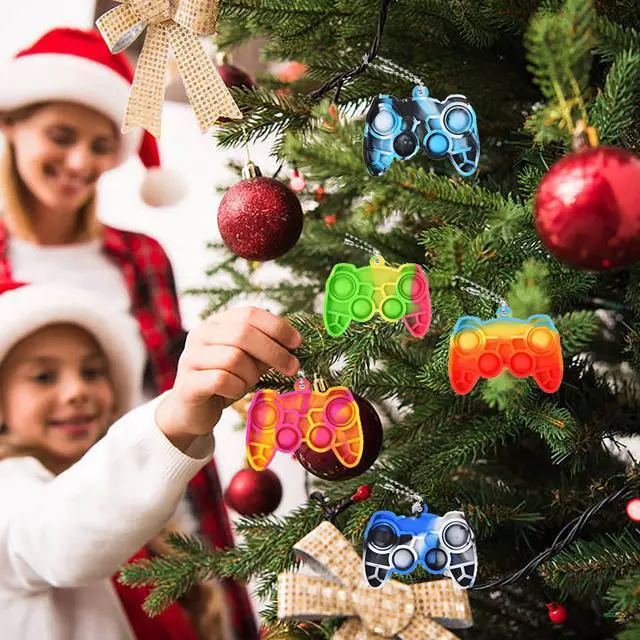 Alt view image 7 of 7 - 16 Pcs Pop Fidget Keychain Gamepad, Bubble Toy for Kids Adults