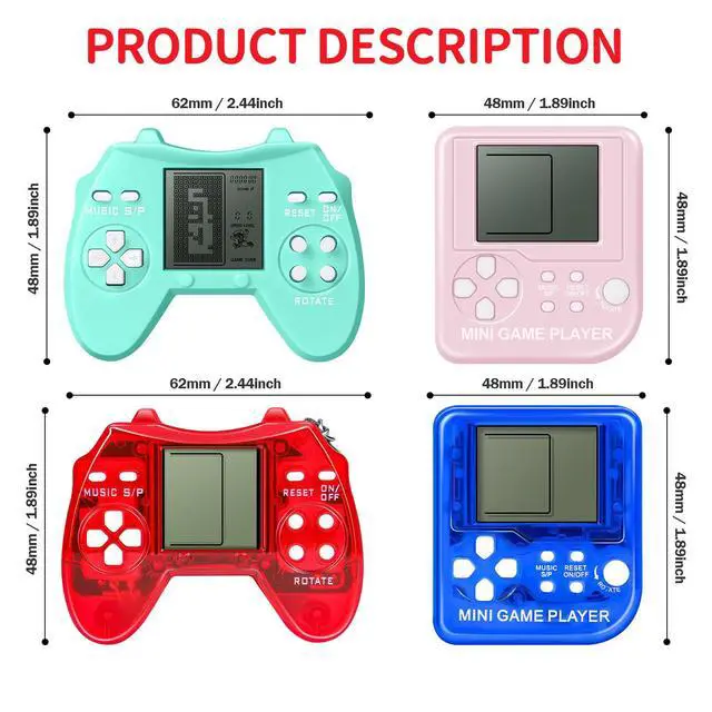 Alt view image 2 of 6 - 24Pcs Video Game Party Favors Video Game Keychain Gamer Party Favors Video Game Party Supplies Arcade Mini Gaming Keychain for Boys and Girls
