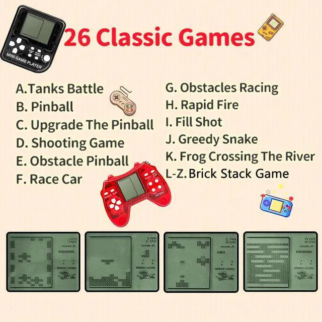 Alt view image 7 of 7 - 18Pcs Video Game Party Favors for Kids, Arcade Video Game Birthday Supplies Mini Gamer Console Keychain Classroom Prizes for Boys and Girls