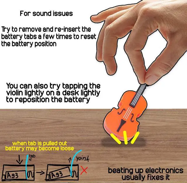 Alt view image 5 of 5 - Original World's Smallest Violin Toy Keychain With Playable Sad Music - Mini Tiny Violin Keychain with Sound - Meme - Novelty - Funny - Joke - Gift - (WSV-V1-1P)