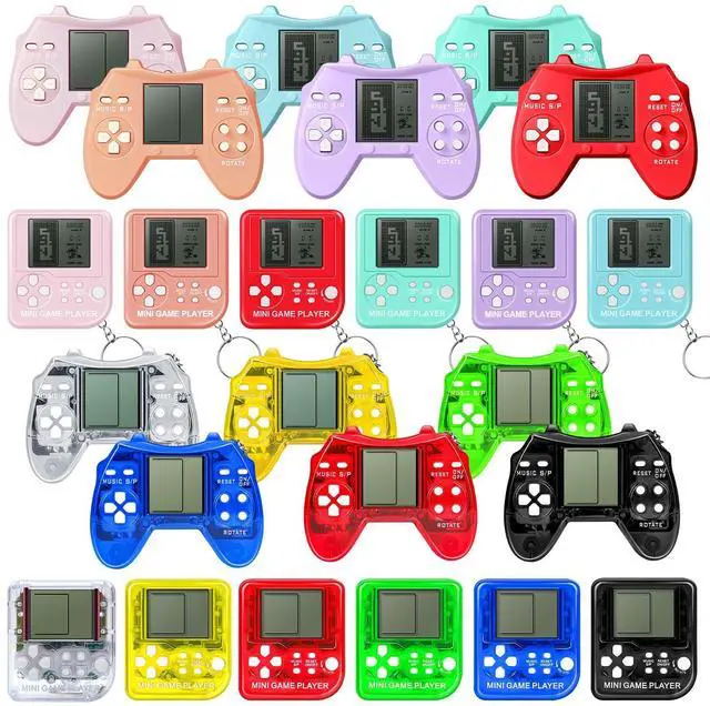 Main image of 24 Pcs Video Game Party Favors for Kids, Mini Gaming Party Favors Video Game Keychain, Return Gifts for Birthday Party Supplies Goodie Bag Stuffers Classroom Prizes Party Decorations