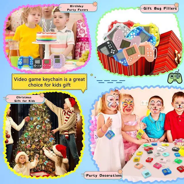Alt view image 6 of 6 - 24 Pcs Video Game Party Favors for Kids, Mini Gaming Party Favors Video Game Keychain, Return Gifts for Birthday Party Supplies Goodie Bag Stuffers Classroom Prizes Party Decorations