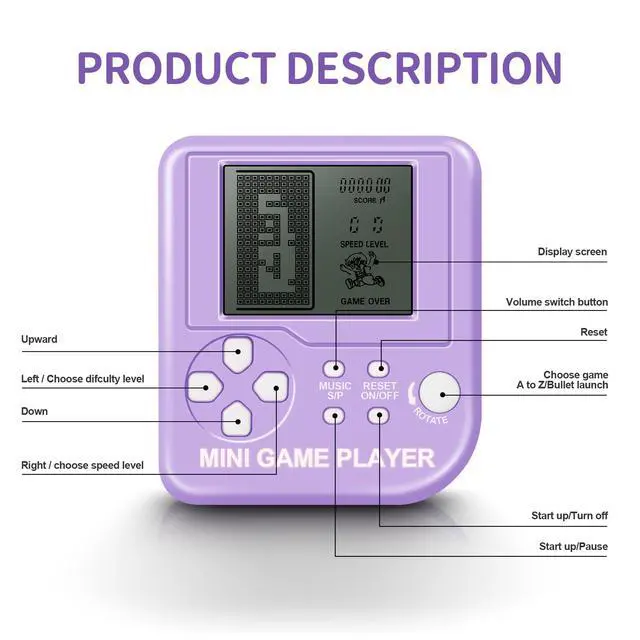 Alt view image 2 of 7 - 12Pcs Video Game Party Favors for Kids, Mini Game Keychain Arcade Party Favors Birthday Supplies Classroom Prizes for Boys and Girls