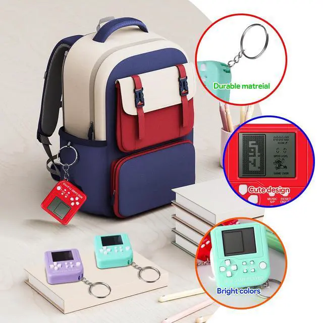 Alt view image 5 of 7 - 12Pcs Video Game Party Favors for Kids, Mini Game Keychain Arcade Party Favors Birthday Supplies Classroom Prizes for Boys and Girls