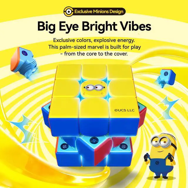 Alt view image 4 of 6 - Minions i Carry 4, Smart Speed Cube for Beginners, Battery Replaceable