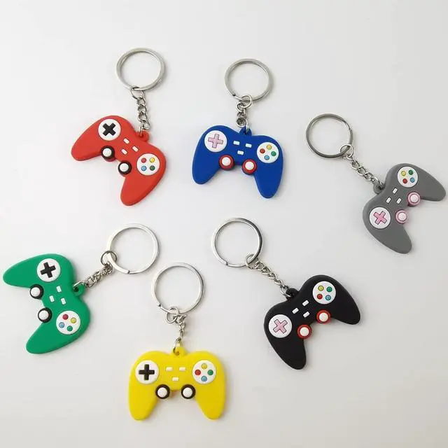 Alt view image 4 of 5 - 24PCS Video Game Controller Keychains in 6 Colors Video Game Party Controller Handle Key Ring Game Controller Keychain for Video Game Party Favors Birthday Baby Shower