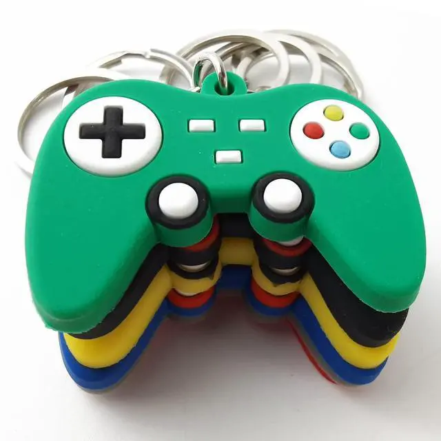 Alt view image 5 of 5 - 24PCS Video Game Controller Keychains in 6 Colors Video Game Party Controller Handle Key Ring Game Controller Keychain for Video Game Party Favors Birthday Baby Shower