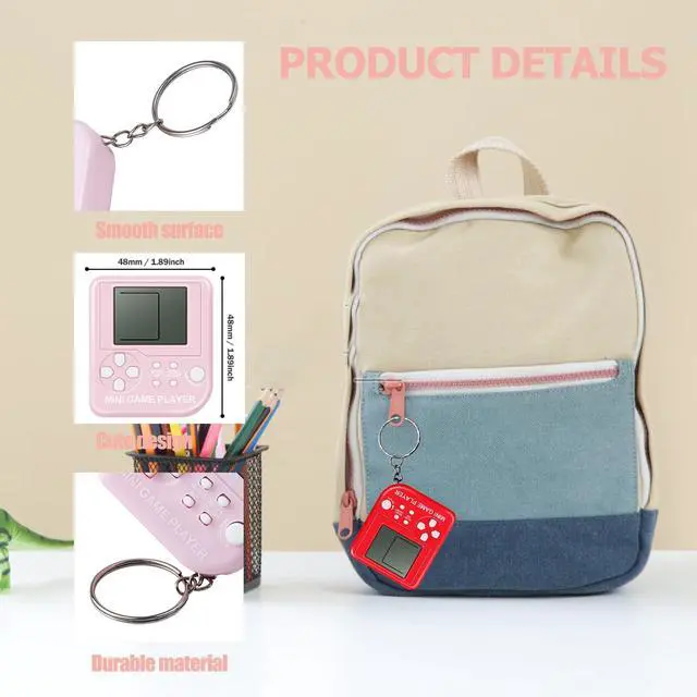 Alt view image 3 of 7 - 24 Pack Video Game Party Favors for Kids Video Game Keychain Video Game Birthday Party Supplies