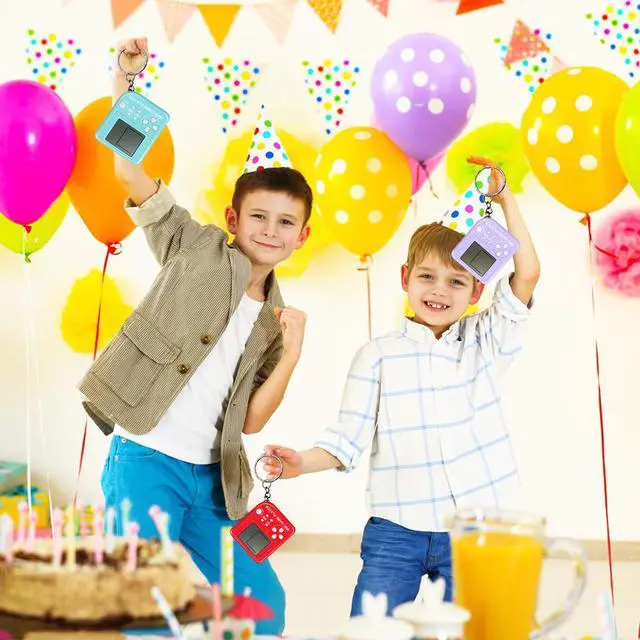 Alt view image 5 of 7 - 24 Pack Video Game Party Favors for Kids Video Game Keychain Video Game Birthday Party Supplies