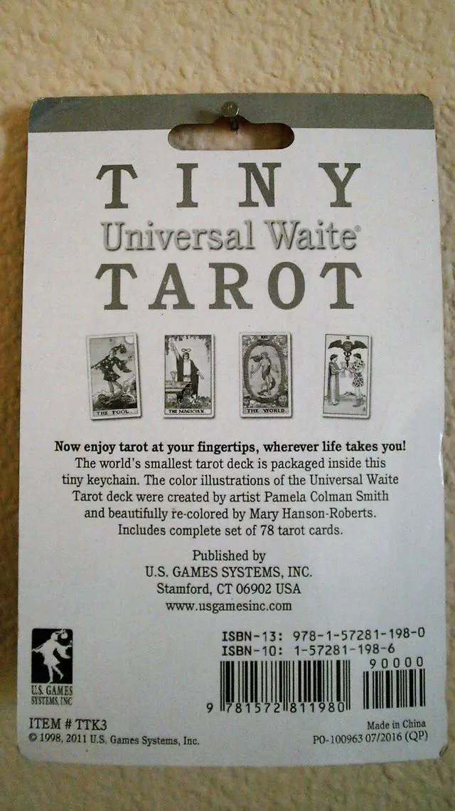 Alt view image 2 of 2 - Tiny Tarot Cards - Keychain