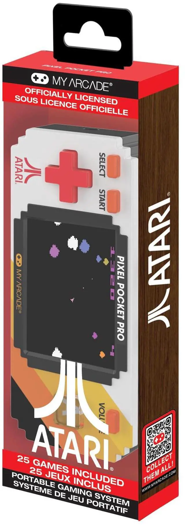 Main image of Atari Pixel Pocket Pro: Preloaded Handheld, 25 Atari 2600 Games, Keychain Arcades