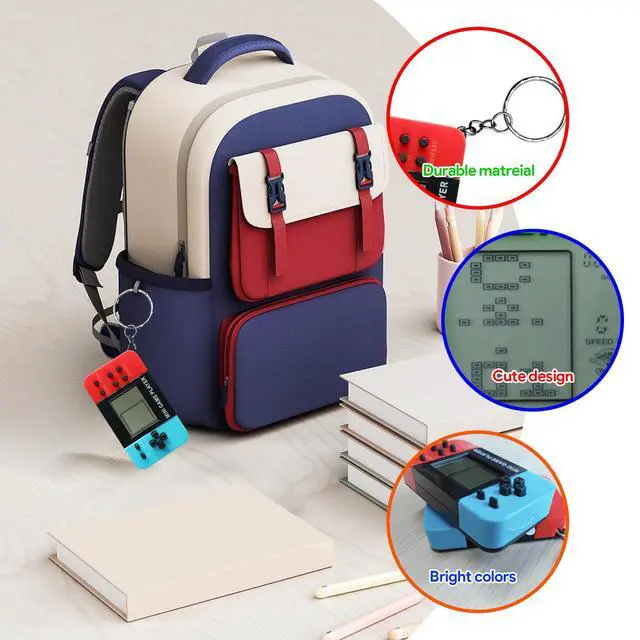 Alt view image 3 of 7 - 12Pcs Video Game Party Favors for Kids, Arcade Keychain, Bulk Party Supplies for Birthday, Goodies Bags Stuffer Classroom Prizes