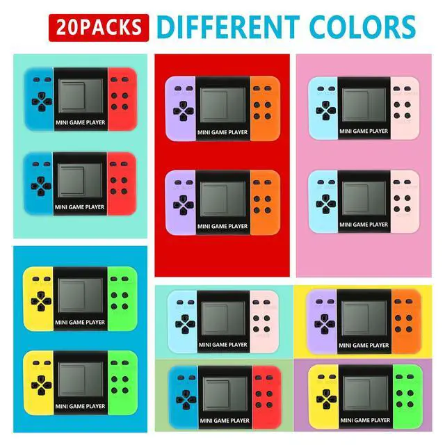 Alt view image 4 of 7 - 20 Pack Video Game Keychain Party Favors,Arcade Video Game Keychain,Classroom Prizes, Carnival Prizes,Treasure Box Toys Goodies Bags Stuffer
