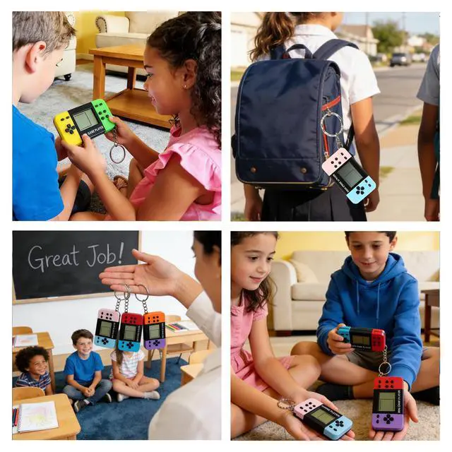 Alt view image 7 of 7 - 20 Pack Video Game Keychain Party Favors,Arcade Video Game Keychain,Classroom Prizes, Carnival Prizes,Treasure Box Toys Goodies Bags Stuffer