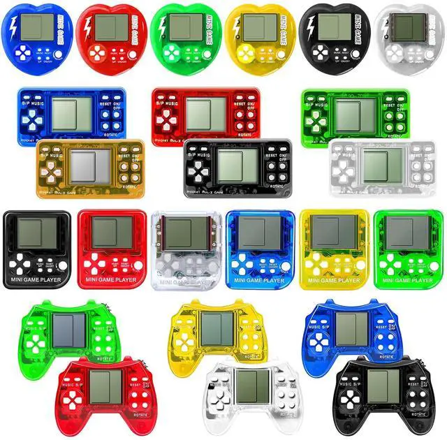 Main image of 24Pcs Video Game Party Favors Valentines Day Gifts for Kids, Mini Game Keychain Arcade Party favors Birthday Supplies Classroom Prizes for Boys and Girls