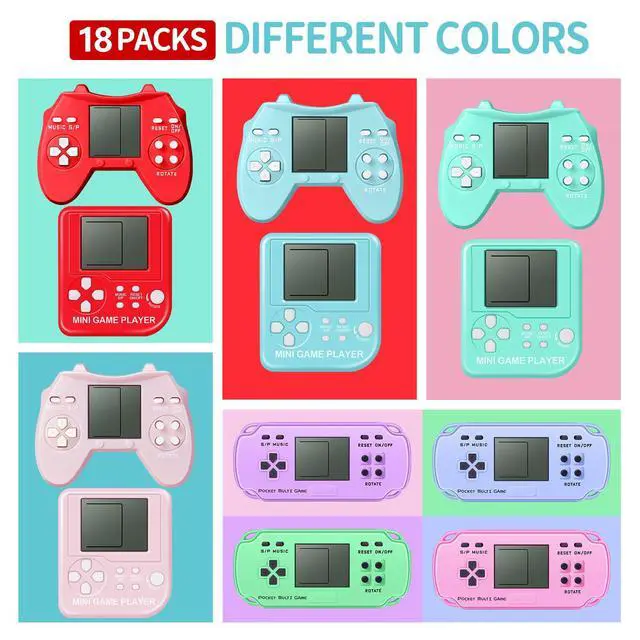 Alt view image 2 of 7 - 18Pcs Video Game Party Favors, Mini Video Game Birthday Decorations Game Keychains, Return Gifts for Birthday Party Supplies for Kids Classroom Prizes for Boys and Girls