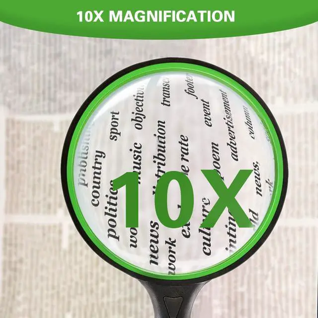 Alt view image 3 of 7 - Handheld Magnifying Glass for Seniors & Kids, 75mm
