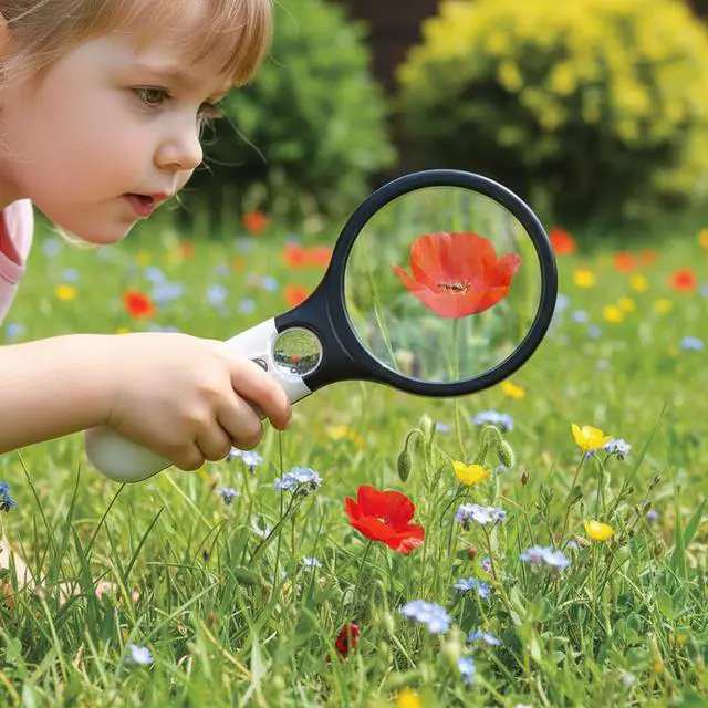 Alt view image 6 of 7 - Magnifying Glass with Light, Portable Handheld Reading Magnifier