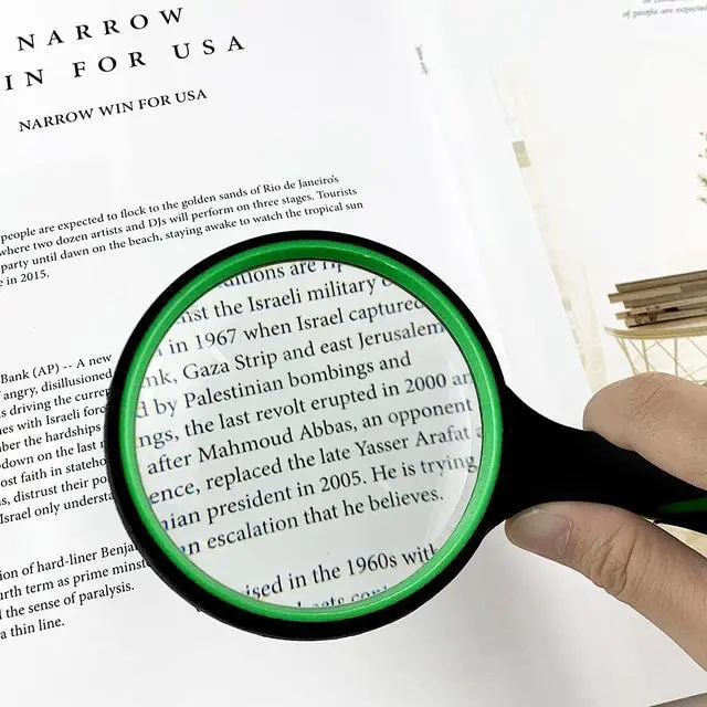 Alt view image 3 of 7 - 10X Shatterproof Magnifying Glass 10X Large Handheld Magnifying Glass for Seniors Kids 75mm Magnifying Lens with Non-Slip Rubber Handle Magnifier Glass for Reading Science Insect Hobby Observation