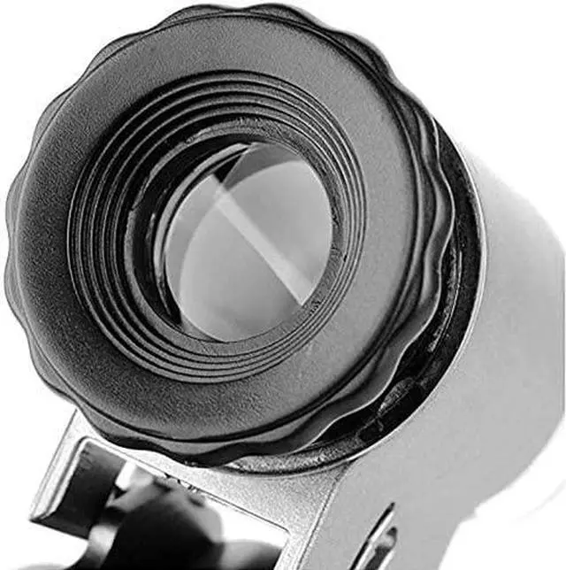 Main image of Mini Magnifying Glass 50X Handheld Pocket Magnifier with Built-in UV and LED Light, Professional Jewelry Jade Microscope Portable Pocket Magnifying Glass for Reading, Inspection, Observing, Jewelry