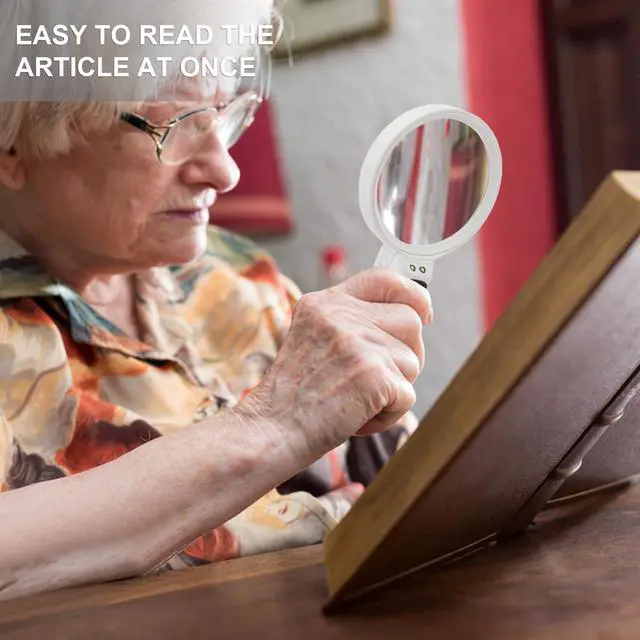 Alt view image 5 of 7 - 3PCS Magnifying Glass with Light Handheld Magnifier(2.5X & 5X & 16X)