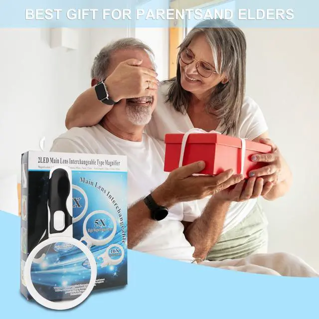 Alt view image 7 of 7 - 3PCS Magnifying Glass with Light Handheld Magnifier(2.5X & 5X & 16X)