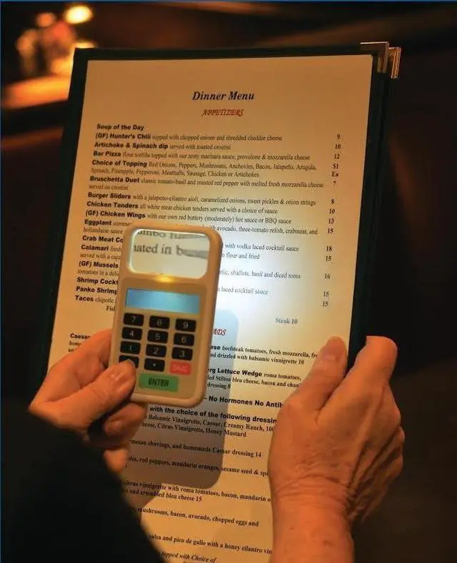 Alt view image 7 of 7 - Handheld Magnifying Glass with Light for Reading Small Print, with Built in Calculating Device to Figure Bill in Seconds