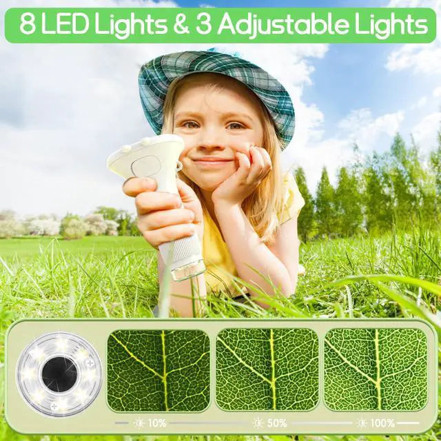 Alt view image 6 of 7 - Microscope for Kids - Portable Handheld Magnifying Glass for Girls | Mini Digital Microscope for Boys Educational Science Toys | Age 3 4 5 6 7 8 9 10 11 Years Old Kids Christmas Birthday Gifts
