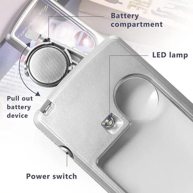 Alt view image 5 of 7 - 3X 6X Loupe Magnifier Magnifying Glass Pocket Coin Jewelers Supplies