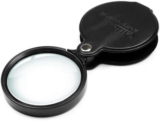 Main image of 10x Small Pocket Magnifier Glass, Mini Folding Magnifying Lenses