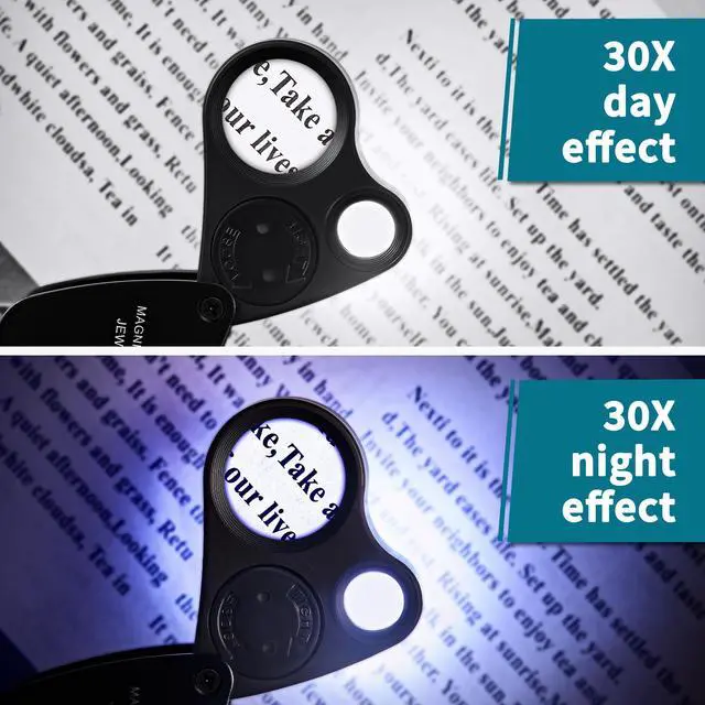 Alt view image 6 of 7 - 30X 60X Illuminated Jewelers Loupe Magnifier