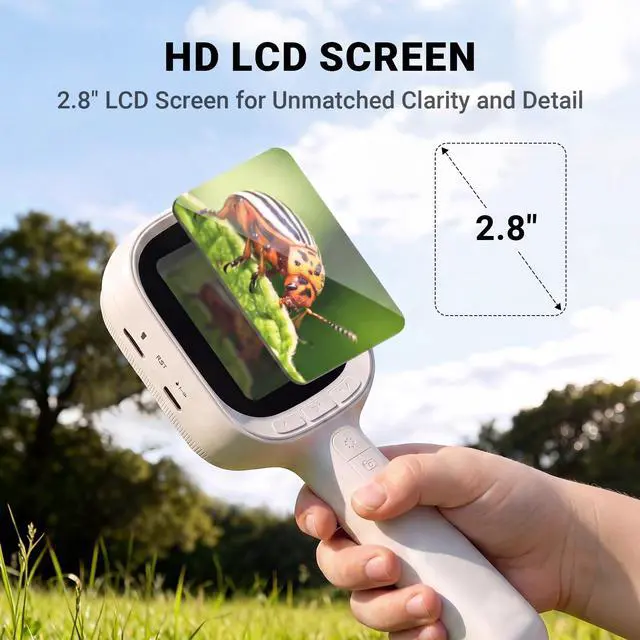 Alt view image 4 of 7 - Digital Autofocus Microscope, 2.8" IPS Screen Magnifier, Take Photo & Video