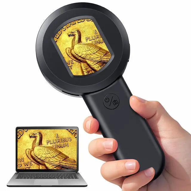 Main image of 2inch Digital Magnifying Glass 100X Coin Magnifier with Lights