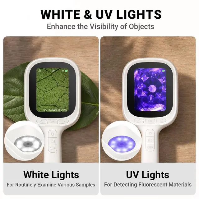 Alt view image 3 of 7 - Digital Autofocus Microscope, 2.8" IPS Screen Magnifier, Take Photo & Video