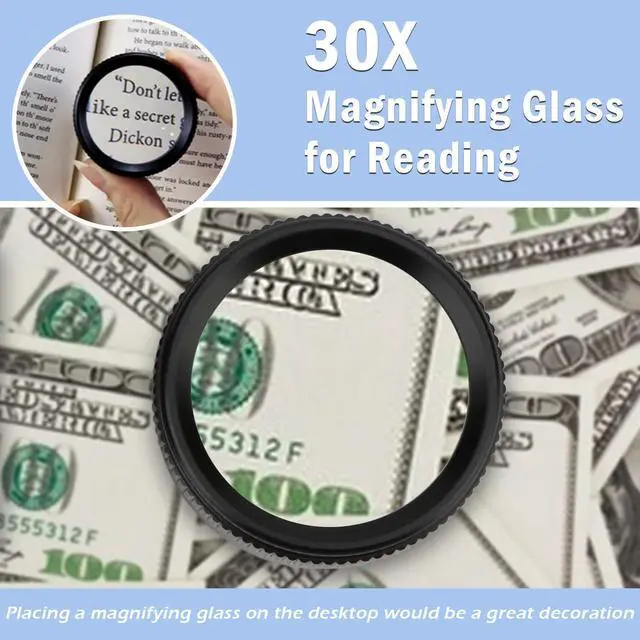 Alt view image 3 of 7 - 30X Portable Jewelers Loupe Pocket Handheld Magnifier