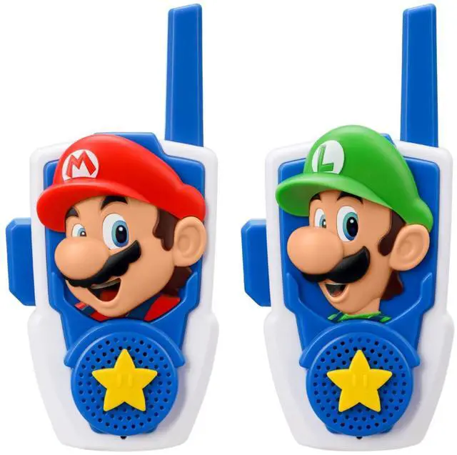 Main image of Super Mario Walkie Talkies for Kids, Static Free Indoor and Outdoor Toys