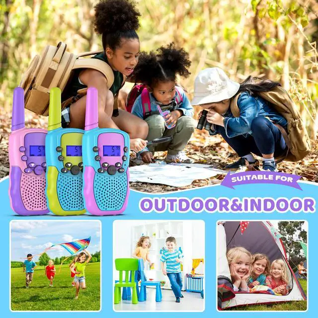 Alt view image 5 of 7 - Outdoor Toys for Kids Ages 4-8, Walkie Talkies for Children Long Distance 22 Channels 2 Way Radio Interactive Toys Birthday Gifts for 3-12 for Girls and Boys