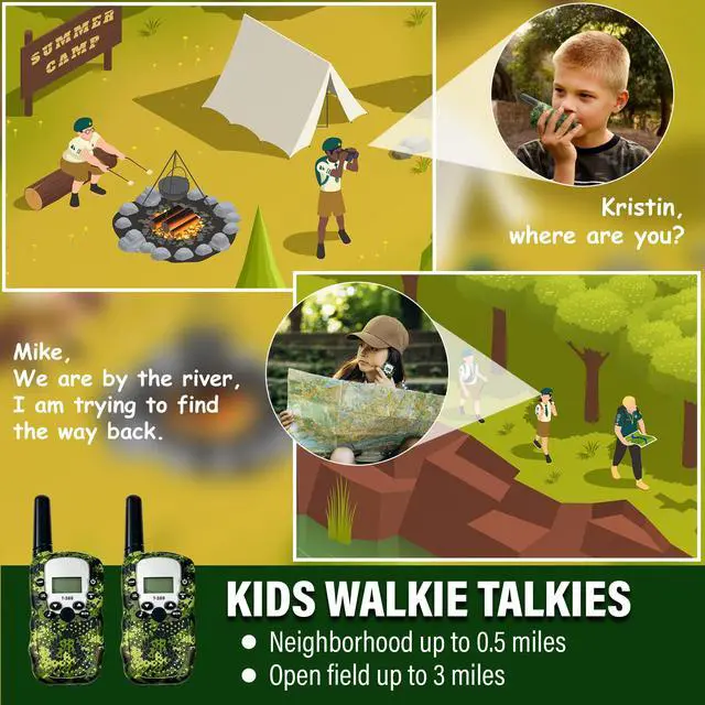 Alt view image 4 of 7 - Kids Explorer Kit - 10-in-1 Nature Explore Set with Walkie Talkies, Binoculars, Compass, LED Flashlight - Outdoor Adventure Kit for Boys and Girls - Complete Camping Gear Bundle