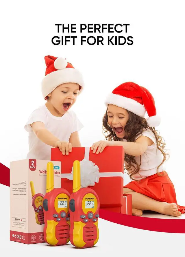 Alt view image 7 of 7 - Rechargeable Walkie Talkies for Kids Walkie Talkies Long Range for Boy & Girl Age 3 to 12 Year Old Birthday Toys - 2 Pack
