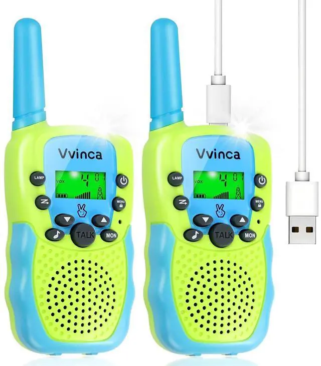 Main image of Walkie Talkies for Kids Rechargeable Toys for Ages 5-7, Long Range 22 Channels 2 Way Kids Walkie Talkie with Flashlight for Camping Hiking Indoor Outdoor 3 4 5 6-12 Boy Girl Christmas Birthday